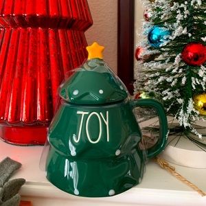 NEW Rae Dunn JOY Christmas tree mug